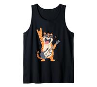 Rockstar Tiger Guitare électrique Solo Punk Metal Pop Graphic Débardeur