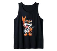 Rockstar Tiger Guitare électrique Solo Punk Metal Pop Graphic Débardeur