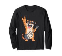 Rockstar Tiger Guitare électrique Solo Punk Metal Pop Graphic Manche Longue