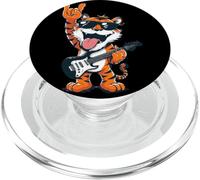 Rockstar Tiger Guitare électrique Solo Punk Metal Pop Graphic PopSockets PopGrip pour MagSafe