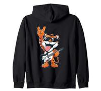 Rockstar Tiger Guitare électrique Solo Punk Metal Pop Graphic Sweat à Capuche