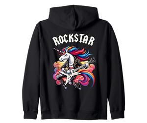 Rockstar Unicorn Rock'n Roll Punk Goth Band pour garçons et Filles Sweat à Capuche