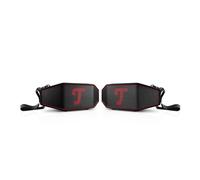 ROCKSTER Cross 2 Ensemble Stéréo - Duo d’Enceintes Bluetooth | Enceintes Bluetooth robustes et portable, jusqu'à 38 heures d'autonomie, étanches IPX5, noir et rouge