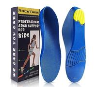 ROCKTAKIN Semelles orthopédiques de soutien de la voûte plantaire pour enfants avec rembourrage en mousse PU pour pieds plats, fasciite plantaire, soulagement de la douleur au talon