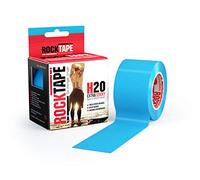 RockTape H2O Unisexe (5cm x 5m) - Ruban Kinésiologique Élastique et Imperméable - Ruban Sportif Thérapeutique pour Épaule, Cheville, Coude, Poignet, Périostite Tibiale, Genou - Bleu