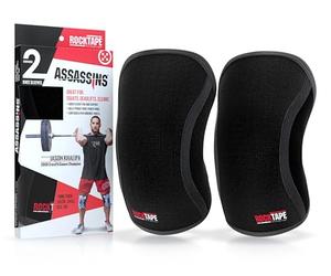 RockTape Mixte Assassins Genouill res, Noir, S EU