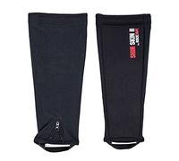 Rocktape Protection Tibiale RockGuard - Néoprène Durable 5mm avec Fermeture Éclair et Sangle, Noir, Moyen