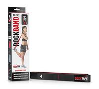 RockTape Rockband Flex Bande de Résistance pour Flexibilité, Renforcement Musculaire et Mobilité, Medium, Noir