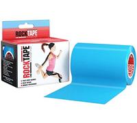 RockTape unisexe non coupé - Bande kinésiologique élastique thérapeutique et sportive - Bande physio pour épaules, chevilles, coudes, poignets, tibias et genoux - Bleu, 10cm x 5m