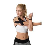 RockTape unisexe non coupé en vrac - Bande kinésiologique élastique thérapeutique et sportive - Bande physio-sport pour épaules, chevilles, coudes et poignets - Noir