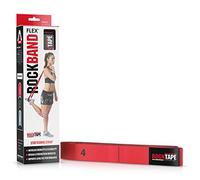 RockTape Unisex's RBF-RD Rockband Flex Bands with Handles & Loops, Made Without Latex & Rubber, No Snapping or Tearing, Heavy, 22-28 lb Resistance, Red, 22-28lb