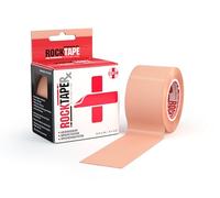 RockTapeRx Unisexe (5cm x 5m) - Ruban Kinésiologique Élastique pour Rééducation et Entraînement Postural - Adhésif Doux pour Peau Sensible - Ruban Sportif pour Athlètes - Beige