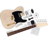 Rocktile E-Guitare Kit TL-Style - Kit DIY À Monter Soi-Même Avec Corps En Paulownia, Manche En Érable, Touche En Palissandre, 2 Single-Coil, Matériel Inclus - Naturel