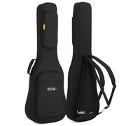 Rocktile EGSC-1122BK Housse souple guitare électrique, épaisse et rembourrée, support manche auto-agrippant, bretelles sac à dos, 3 poches extérieures, résistante à l’eau, robuste, noire.