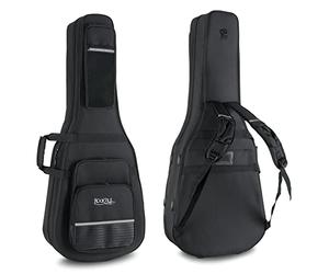 Rocktile Étui Léger pour Guitare Classique, Tissu Extérieur Résistant à la Déchirure et à l'eau, Rembourrage Thermique, Dimensions Intérieures Max (LxPxH) : 105 x 38 cm.