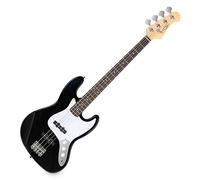 Rocktile Fatboy II BK E-Bass Black, E-Bass style jazz, Corps: tilleul | 2 Single Coil Pickups, 2 réglages de volume/ 1 réglage de tonalité, Manche: érable (non traité), Touche: palissandre, 5 kg