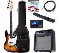 Rocktile Fatboy II SB Sunburst Set de démarrage de guitare basse G