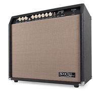 Rocktile GA-60 Mark Amplificateur Guitare 60W - Combo 2 canaux (Normal/Drive) - Haut-Parleur 12" - Sortie Casque, entrée AUX - Égaliseur 2 Bandes - Effet Ressort, Boucle d'effets - Noir