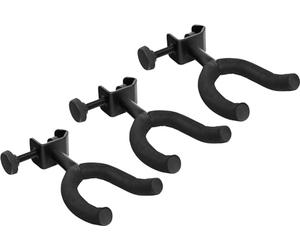 Rocktile GHMS-10 Support Guitare pour Micros 3x Set, Facile à monter | Support pour guitare classique, western, électrique, basses acoustiques ou électriques, banjos, etc., 5 cm, Matériau: acier