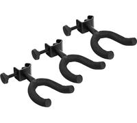 Rocktile GHMS-10 Support Guitare pour Micros 3x Set - Pour Montage sur Pied Micro et Pupitre - Fixation sur Pied par Vis de Serrage - Convient pour Diamètre de Tube jusqu’à env. 20 mm - Noir