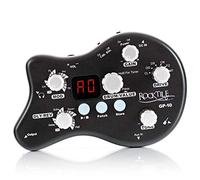 Rocktile GP-10 Multi-effets Guitare/Amplificateur Casque (8 types d'effets et lecteur Drum Loop avec 40 rythmes, clip ceinture, alimentation secteur/piles)