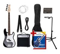 Rocktile Groover Paquet PB Basse Électrique Set II Noir + Rockt. Accordeur + CC Stands G