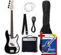 Pack Basse Electrique Guitare Preci Bass PB-Style Set Amplificateur Housse Noir