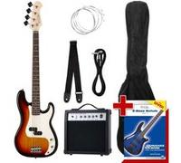 Rocktile Groovers Pack PB Set de basse électrique (« sunburst »), 6 pièces