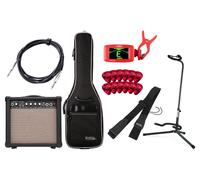 Rocktile Guitare Amplificateur 15W Ampli Combo 2 Canaux Jeu d'accessoires Sac
