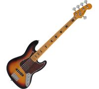 Rocktile JBS50-SB Basse électrique 5 cordes Sunburst Style JB Touche en érable