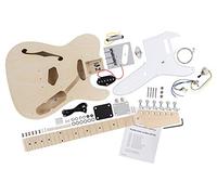 Rocktile Kit DIY Hollowbody TL Guitare Électrique - Kit "Do-it-yourself" Semi-acoustique Style TL - Corps : Paulownia - Manche : Érable vissé - Touche : Érable