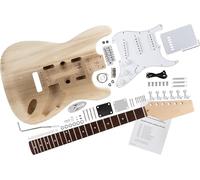 Kit DIY Rocktile Strat Guitare Électrique - Kit "Do-it-yourself" Style Strat - Corps : Paulownia - Manche : Érable vissé - Touche : Blackwood