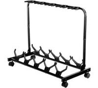 Rocktile Multi Stand 5 positions pour guitares avec roulettes pour guitares E/A