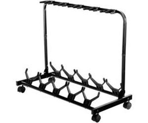 Rocktile Multi Stand 5 positions pour guitares avec roulettes pour guitares E/A