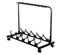 Rocktile Multistand Support Guitares 5 Places avec Roulettes, E-Basse