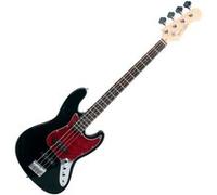 Rocktile Basse électrique Pro JB-30BK 70's Deluxe – style Jazz, 2 micros single-coil – Noir
