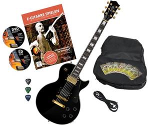 Rocktile Pro L-200BK Deluxe Guitare électrique Black avec accessoires