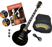 Rocktile Pro L-200BK Deluxe Guitare Électrique Black Set, Corps: acajou