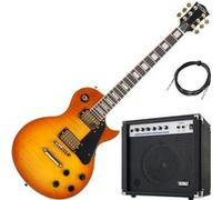 Rocktile Pro L-200OHB Guitare Électrique Orange Honey Burst AK20G Set