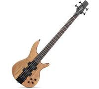Rocktile Basse électrique LB104-N – 4 cordes, corps tilleul, manche érable, 2 humbuckers, naturel