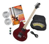 Rocktile Pro MM150-TR Guitare électrique Transparent Red avec accessoires G