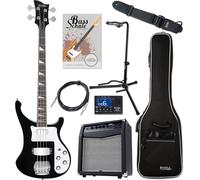 Rocktile Pro RB-400B Blackbird E-Bass Black Super Set, Basse, Manche collé
