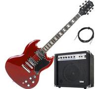 Rocktile Pro S-Red Guitare Électrique Heritage Cherry AK20G Set