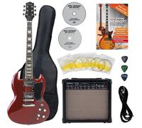 Rocktile Pro S-Red Guitare Electrique Heritage Starter Set + Set Accessoires+ Ampli