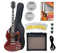 Rocktile Pro S-Red Guitare Electrique Heritage Starter Set + Set Accessoires+ Ampli