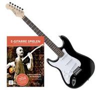 Rocktile Pro ST3-BK Gaucher (Lefty) Guitare Électrique Noire + École de Guitare G