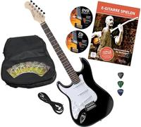 Rocktile Pro ST3-BK/RW-L Guitare Électrique Gaucher (Lefty) Black Set