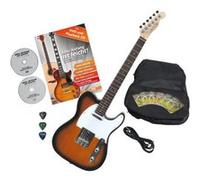 Rocktile Pro TL100-SB Guitare 2-Tone électrique Sunburst avec accessoires