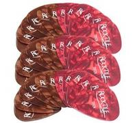 Rocktile Red Brown médiator/plectre lot de 36 Thin