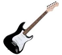 Rocktile Guitare électrique Classic Sphère – Noir, 3 micros Single Coil, 21 frettes, 6 cordes